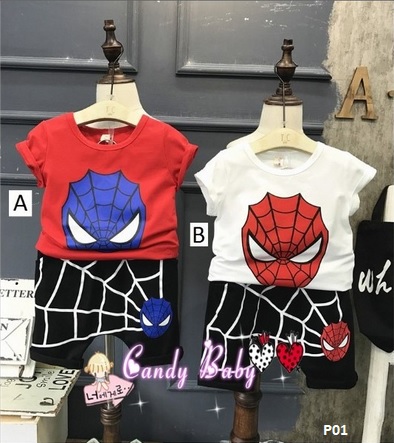 baju celana spiderman